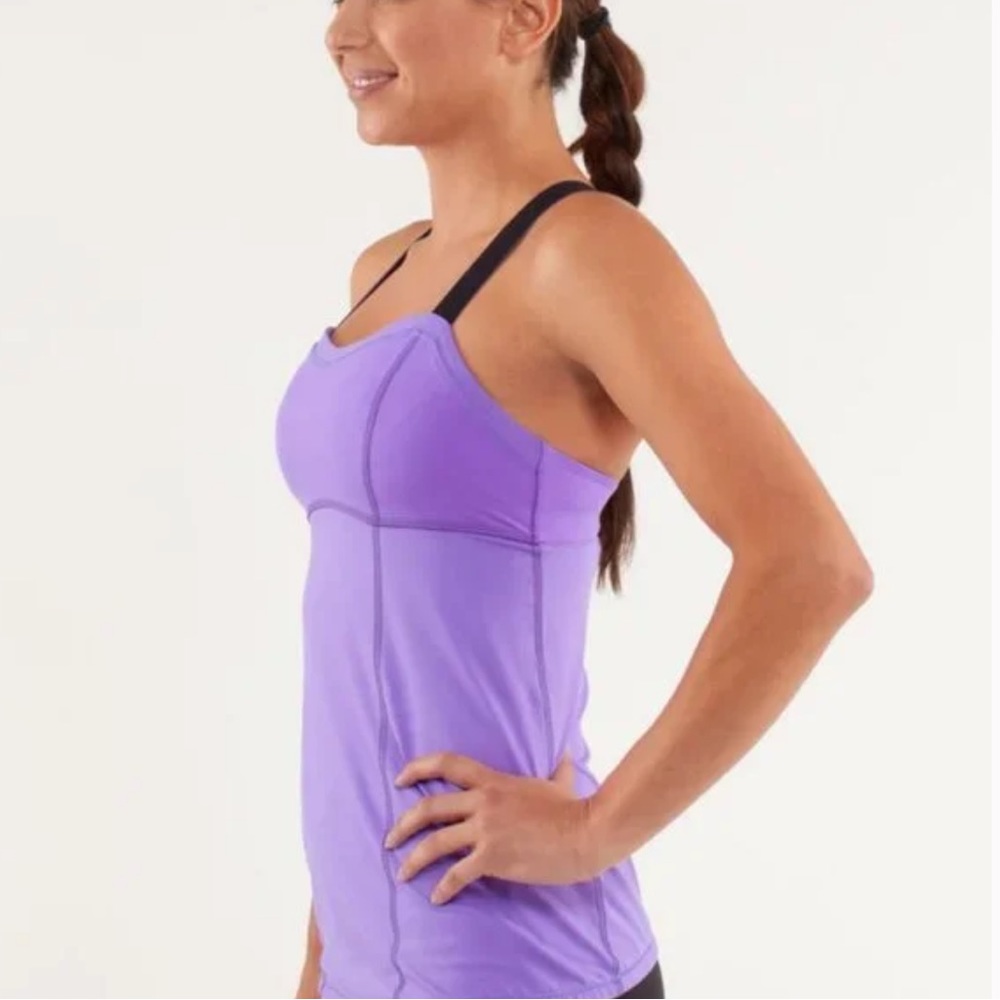 Lululemon Athletica Run Catch Me Tank Purple 4 - Picture 2 of 11